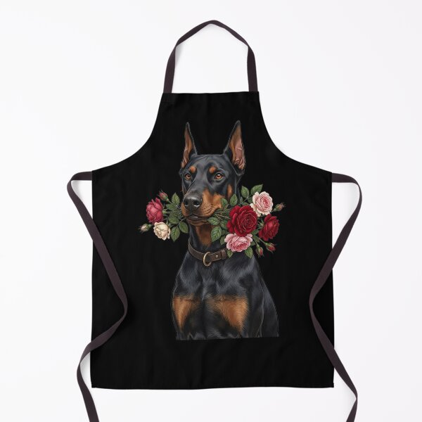 Item preview, Doberman with roses in its mouth designed and sold by ReneMM.