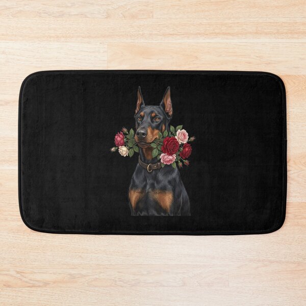 Item preview, Doberman with roses in its mouth designed and sold by ReneMM.