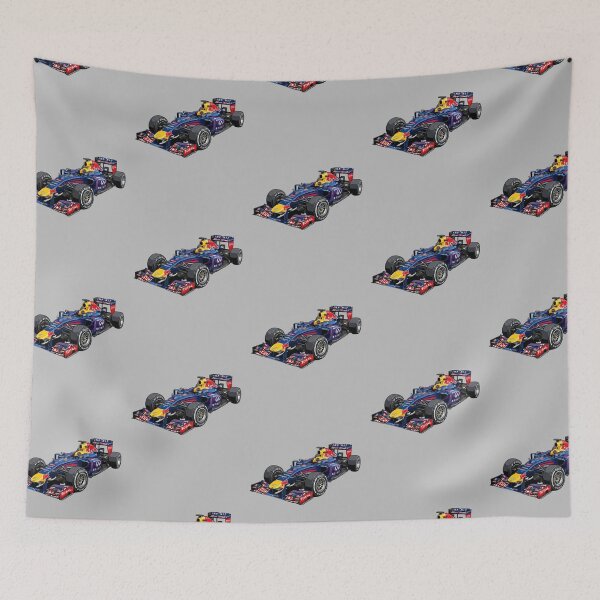 Item preview, 2013 Red Bull RB9 Sebastian Vettel 4x World Champion F1 Racing Car Illustration designed and sold by Motorline44.