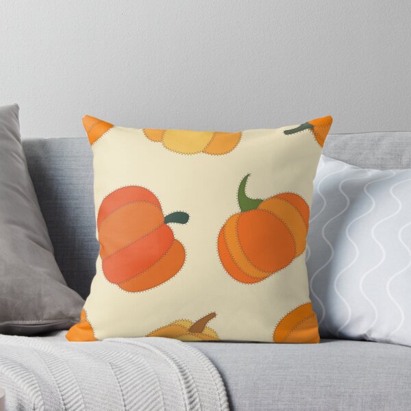 Item preview, Patchwork Pumpkin Patch in Eggshell designed and sold by YesterdayColl.