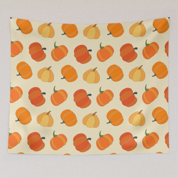Item preview, Patchwork Pumpkin Patch in Eggshell designed and sold by YesterdayColl.