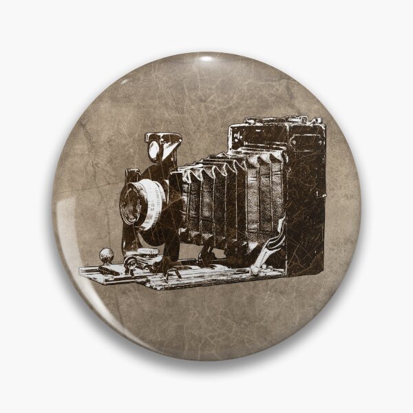 Item preview, Brown-tinted Antique Press Bellows Camera Vintage Photography designed and sold by Ghoul Enterprises.