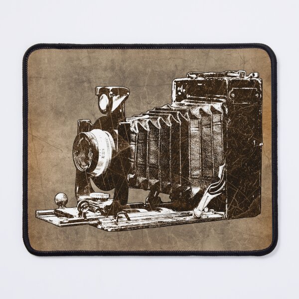 Item preview, Brown-tinted Antique Press Bellows Camera Vintage Photography designed and sold by Ghoul Enterprises.
