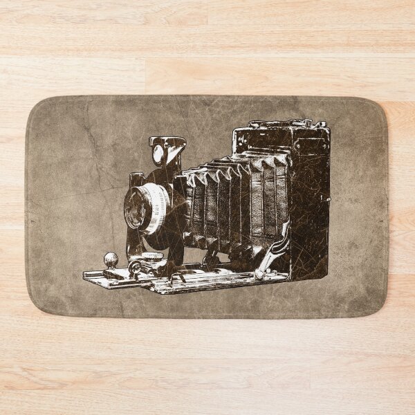 Item preview, Brown-tinted Antique Press Bellows Camera Vintage Photography designed and sold by Ghoul Enterprises.