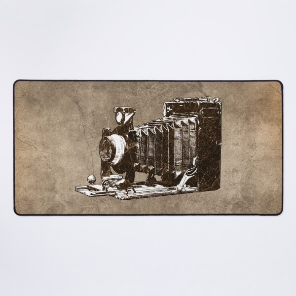 Item preview, Brown-tinted Antique Press Bellows Camera Vintage Photography designed and sold by Ghoul Enterprises.