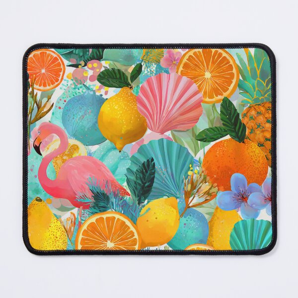 Item preview, Summer Fantasy Seashells, Fruit and Flamingo Colorful Pattern designed and sold by DEC02.