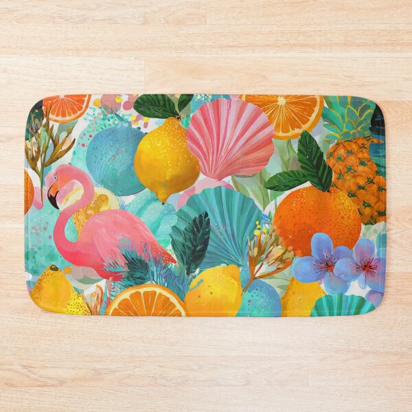 Item preview, Summer Fantasy Seashells, Fruit and Flamingo Colorful Pattern designed and sold by DEC02.