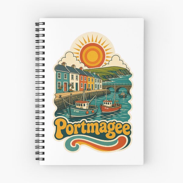 Item preview, Portmagee Ireland Travel Souvenir - Retro Illustration designed and sold by VisualArtsOasis.