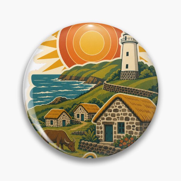 Item preview, Batanes Philippines Travel Souvenir - Retro Illustration designed and sold by VisualArtsOasis.