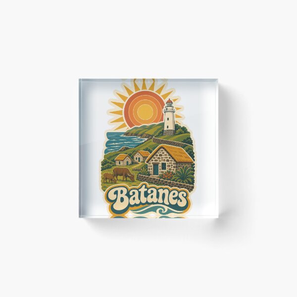 Item preview, Batanes Philippines Travel Souvenir - Retro Illustration designed and sold by VisualArtsOasis.