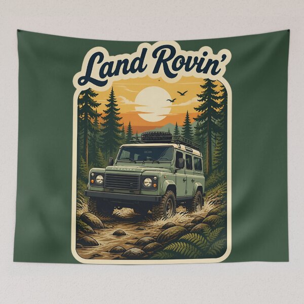 Item preview, Land Rovin' Retro Adventure designed and sold by Dimensionality.