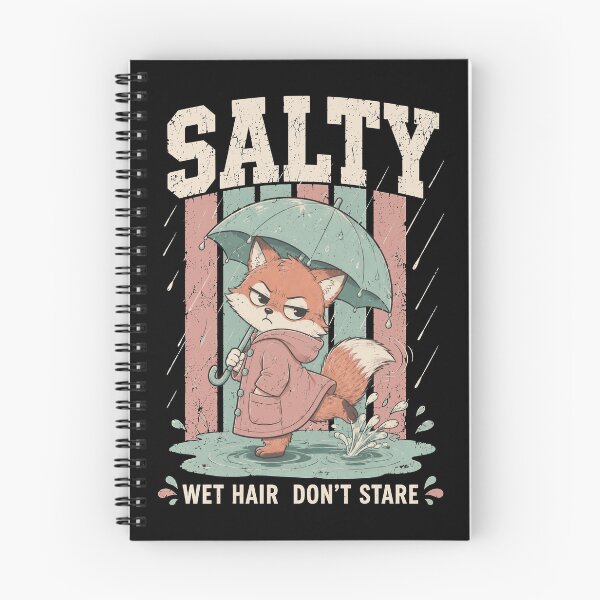 Item preview, Salty Fox Wet Hair Don't Stare Grumpy Rainy Day designed and sold by markymaarty.