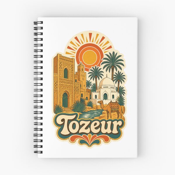Item preview, Tozeur Tunisia Travel Souvenir - Retro Illustration designed and sold by VisualArtsOasis.