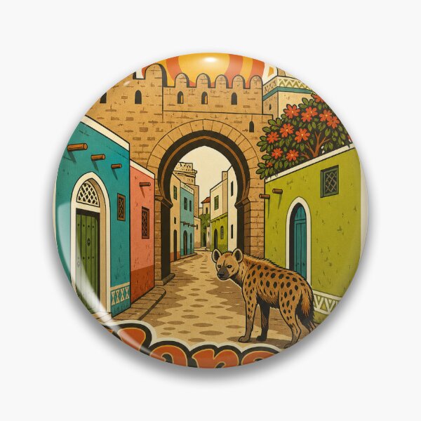 Item preview, Harar Ethiopia Travel Souvenir - Retro Illustration designed and sold by VisualArtsOasis.