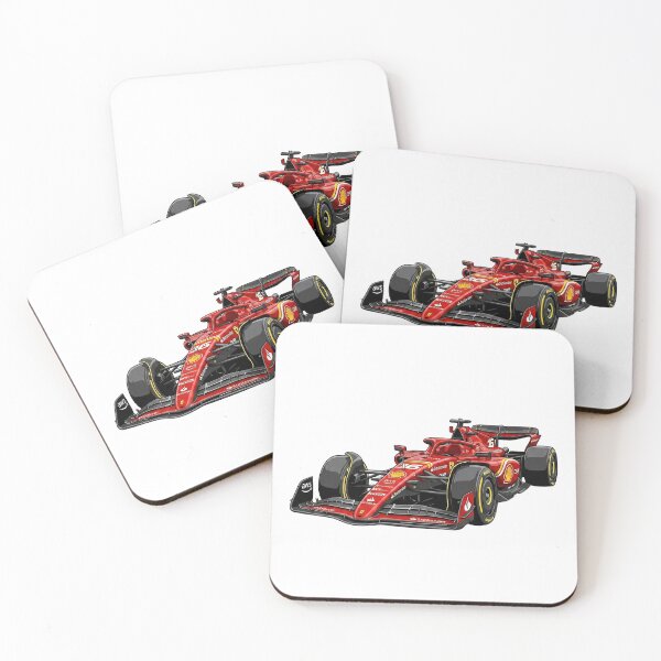 Item preview, 2024 Ferrari SF-24 Charles Leclerc Carlos Sainz F1 Racing Car Illustration designed and sold by Motorline44.