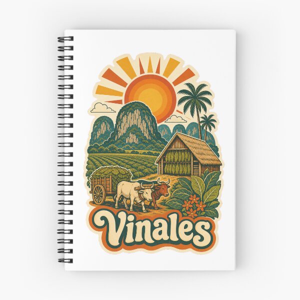 Item preview, Vinales Cuba Travel Souvenir - Retro Illustration designed and sold by VisualArtsOasis.