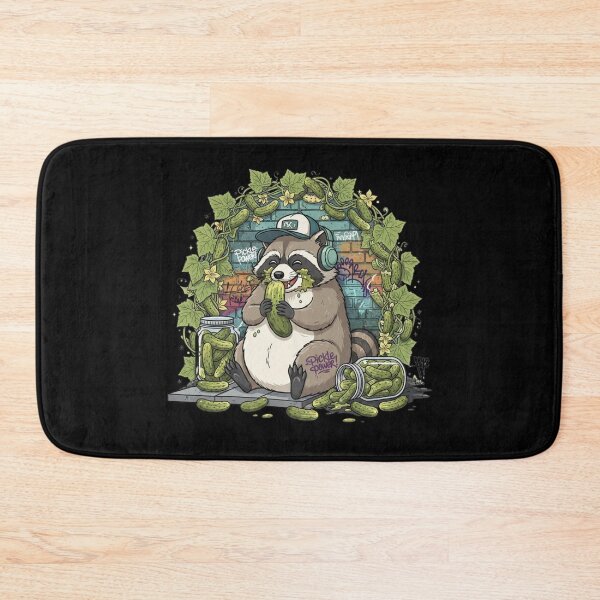 Item preview, Raccoon Eating Pickles designed and sold by Positive&FunnyThings.