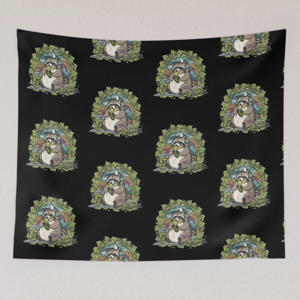 Item preview, Raccoon Eating Pickles designed and sold by Positive&FunnyThings.