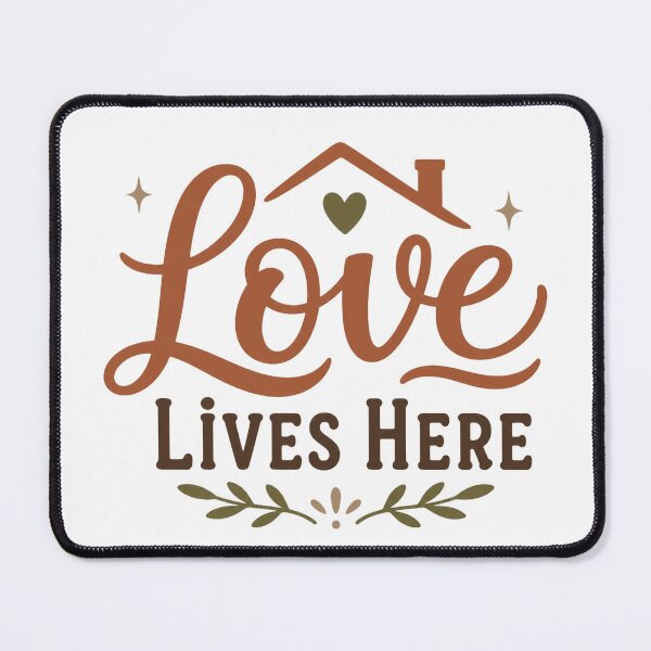 Item preview, Love Lives Here Family Quote designed and sold by AbsheerDesign.