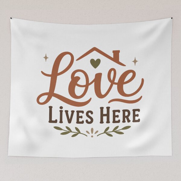Item preview, Love Lives Here Family Quote  designed and sold by AbsheerDesign.