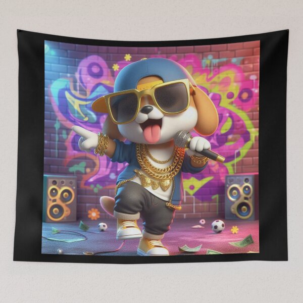 Item preview, Party Rapper dog designed and sold by JALNERVION SHOP.