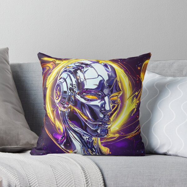 Item preview, 3d Render Of Chrome Android Face, Vibrant designed and sold by Checho30.
