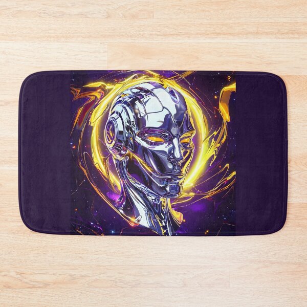 Item preview, 3d Render Of Chrome Android Face, Vibrant designed and sold by Checho30.