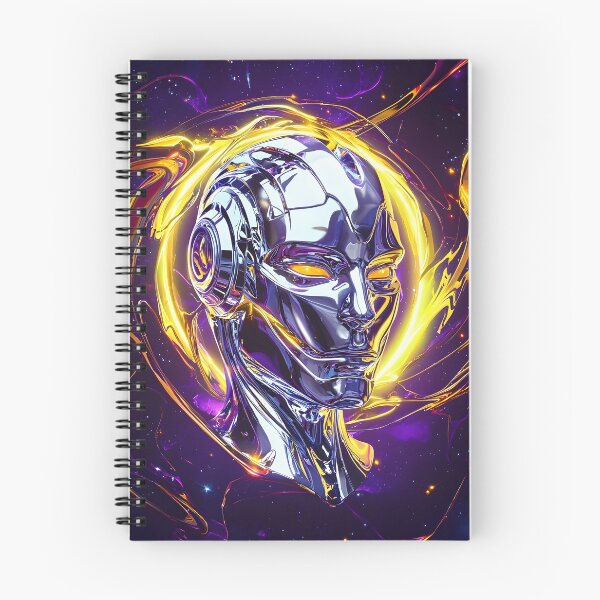 Item preview, 3d Render Of Chrome Android Face, Vibrant designed and sold by Checho30.