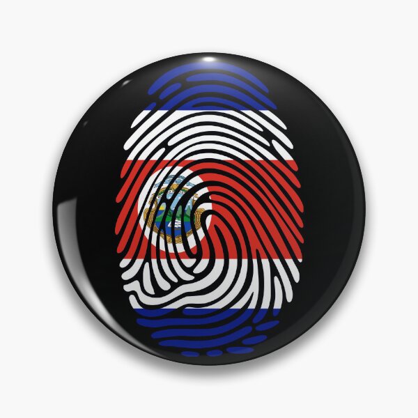 Item preview, Costa Rica Flag Fingerprint Identity designed and sold by NTGUILTY.