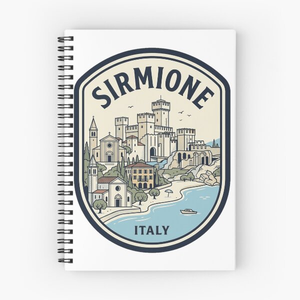 Aperçu de l'œuvre Sirmione Lac de Garde Italie Emblème de voyage créée et vendue par k3rstman1.