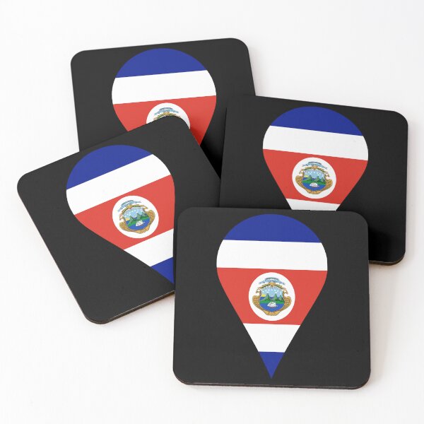 Item preview, Costa Rica Flag Location Pin Map Marker designed and sold by NTGUILTY.