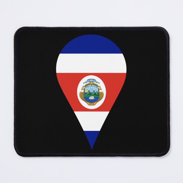 Item preview, Costa Rica Flag Location Pin Map Marker designed and sold by NTGUILTY.