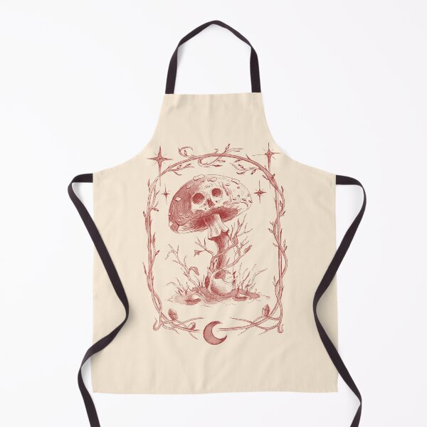 Item preview, Vintage Skull Mushroom Art, Sepia Botanical Amanita Illustration, Cottagecore Gothic Memento Mori designed and sold by simh.