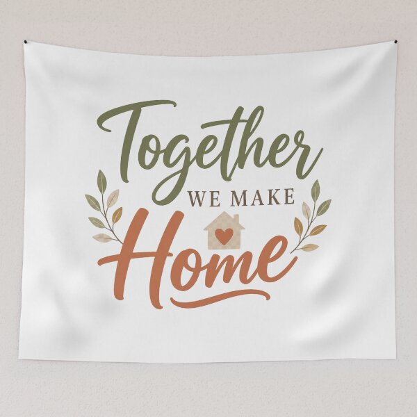 Item preview, Together We Make Home Quote  designed and sold by AbsheerDesign.