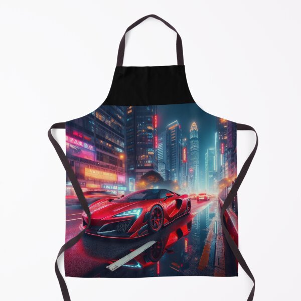 Item preview, Red Sport car at night city designed and sold by JALNERVION SHOP.