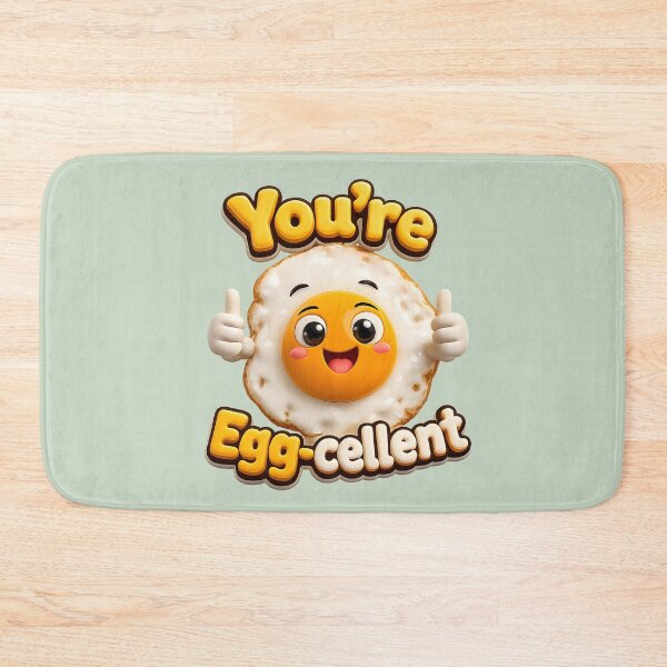 Item preview, Cute "You're  Egg-cellent" | Kawaii Food Fried Egg Pun designed and sold by Moons Studio.