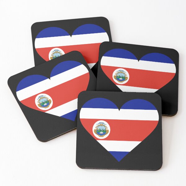 Item preview, Costa Rica Heart Flag Graphic designed and sold by NTGUILTY.