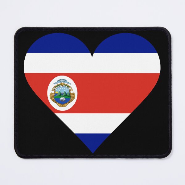 Item preview, Costa Rica Heart Flag Graphic designed and sold by NTGUILTY.