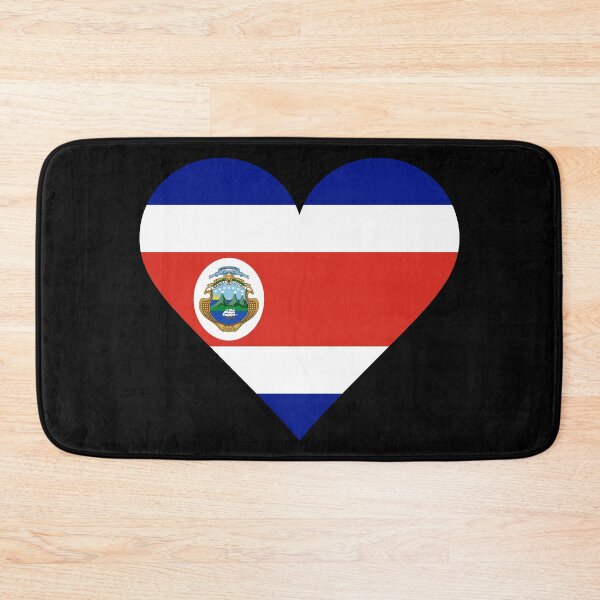 Item preview, Costa Rica Heart Flag Graphic designed and sold by NTGUILTY.