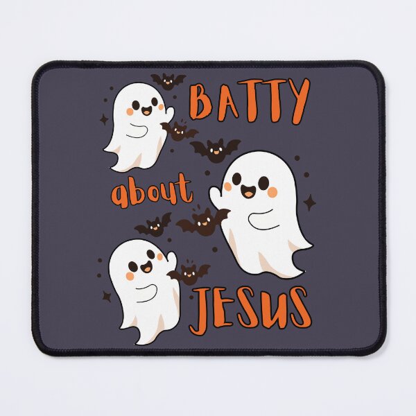 Item preview, Batty About Love Jesus Holy Ghost Spooky Season Cute Bats Fall Autumn designed and sold by Forevermore.