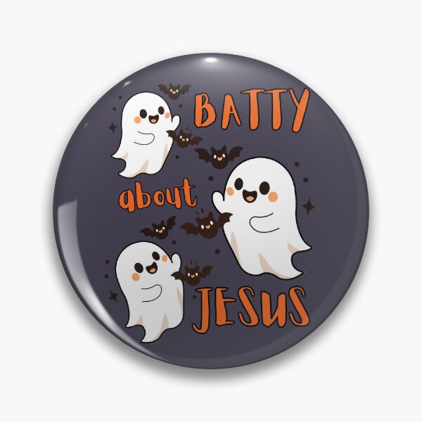 Item preview, Batty About Love Jesus Holy Ghost Spooky Season Cute Bats Fall Autumn designed and sold by Forevermore.