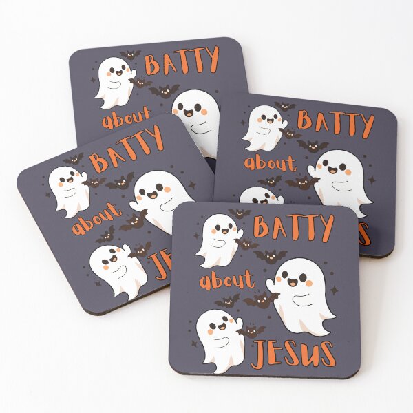 Item preview, Batty About Love Jesus Holy Ghost Spooky Season Cute Bats Fall Autumn designed and sold by Forevermore.