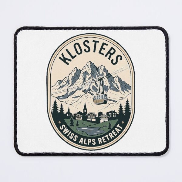 Item preview, Klosters Switzerland Alpine Mountain Gondola Travel Badge designed and sold by k3rstman1.