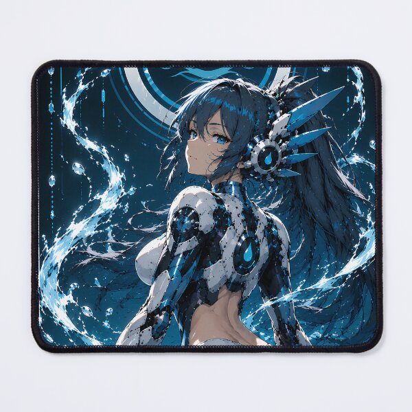 Item preview, Water Mecha Warrior | Cyberpunk Anime designed and sold by Apocalyptic Art Studio.