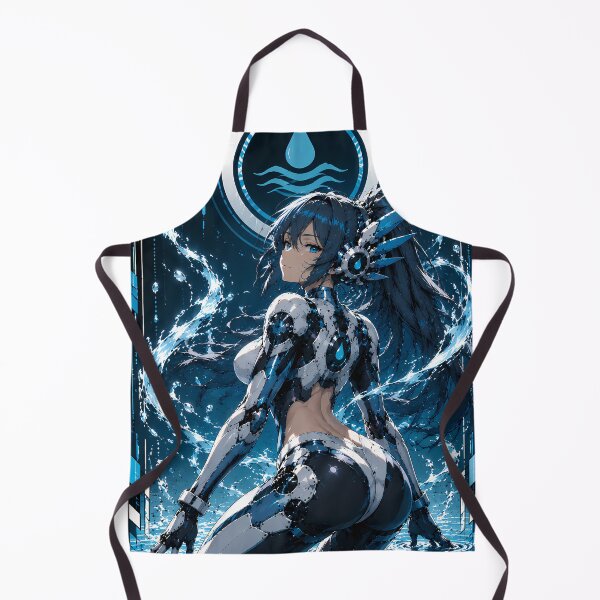 Item preview, Water Mecha Warrior | Cyberpunk Anime designed and sold by Apocalyptic Art Studio.