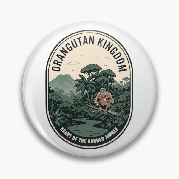 Item preview, Borneo Orangutan Kingdom Tropical Rainforest Wildlife designed and sold by k3rstman1.