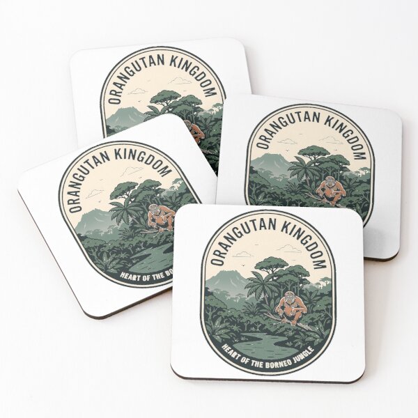 Item preview, Borneo Orangutan Kingdom Tropical Rainforest Wildlife designed and sold by k3rstman1.