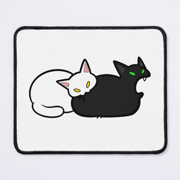 Item preview, Playful Black Cat Biting White Cat designed and sold by Lino_1906.