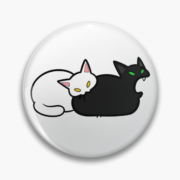 Item preview, Playful Black Cat Biting White Cat designed and sold by Lino_1906.