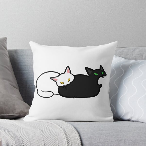 Item preview, Playful Black Cat Biting White Cat designed and sold by Lino_1906.